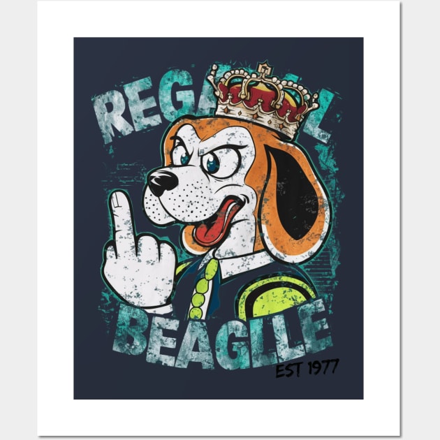 Regal Beagle lounge T-Shirt Wall Art by Ethen